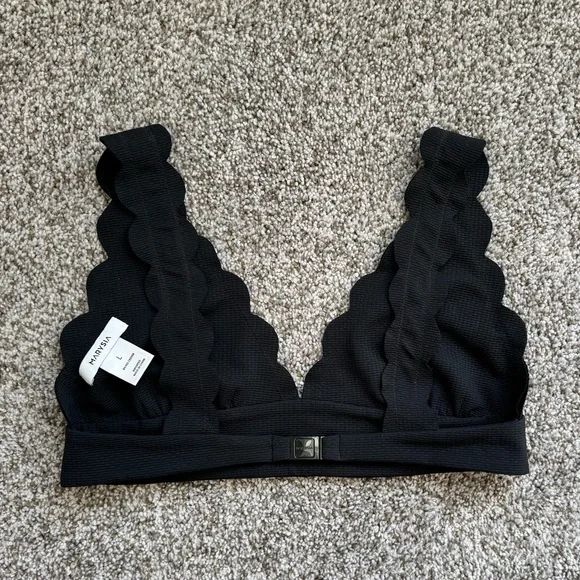 NWOT Marysia Swim Wide Santa Clara Bikini Top - Picture 2 of 9